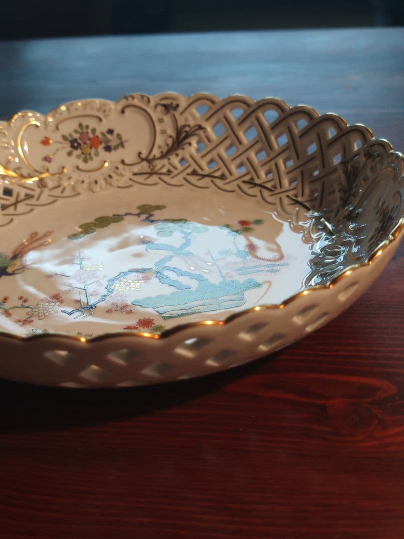 マイセン 柿右衛門 飾り皿 シノワズリ 鳳凰 松竹梅 花鳥図