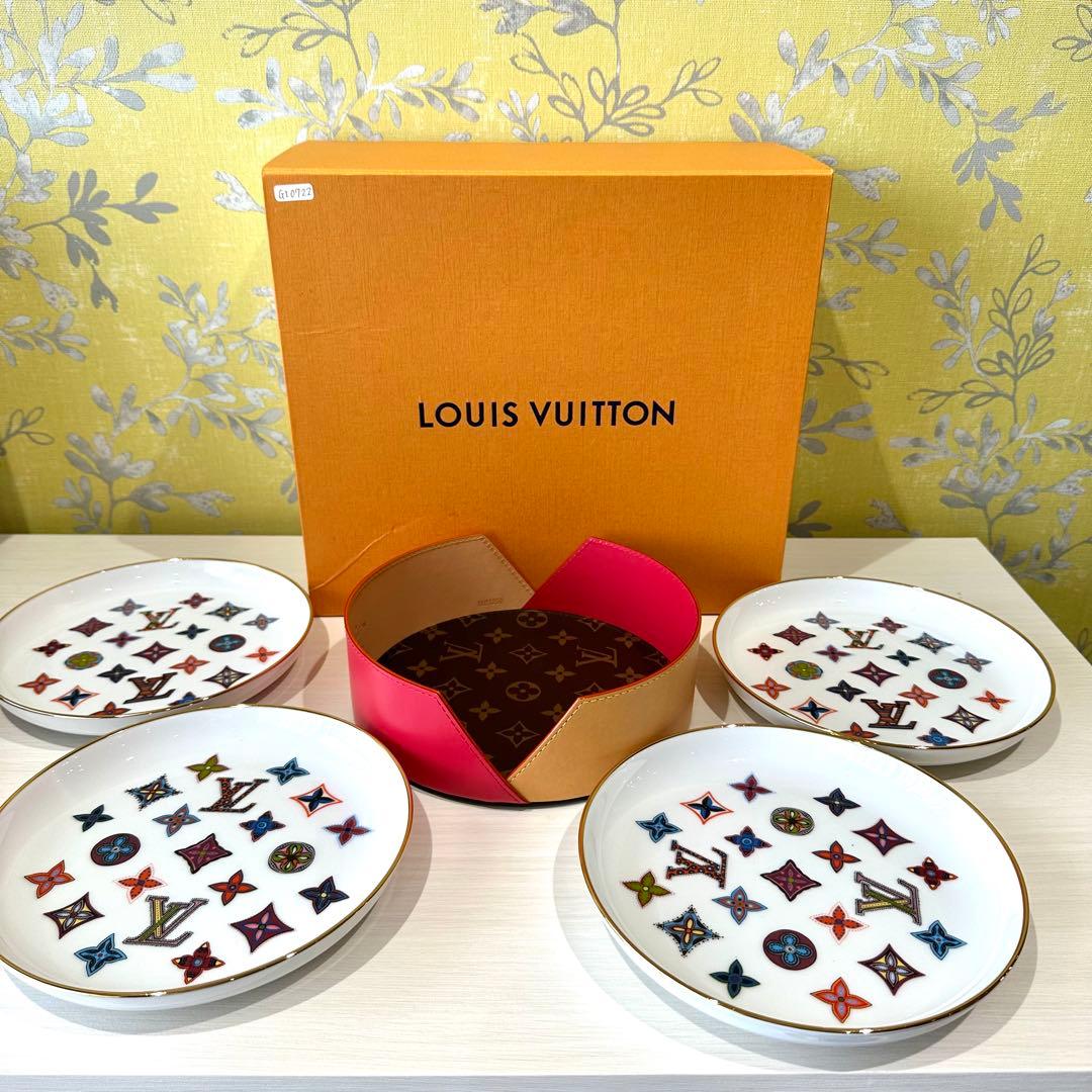 【展示品】ルイ・ヴイトンアシェット4 フラワープレート GI0461