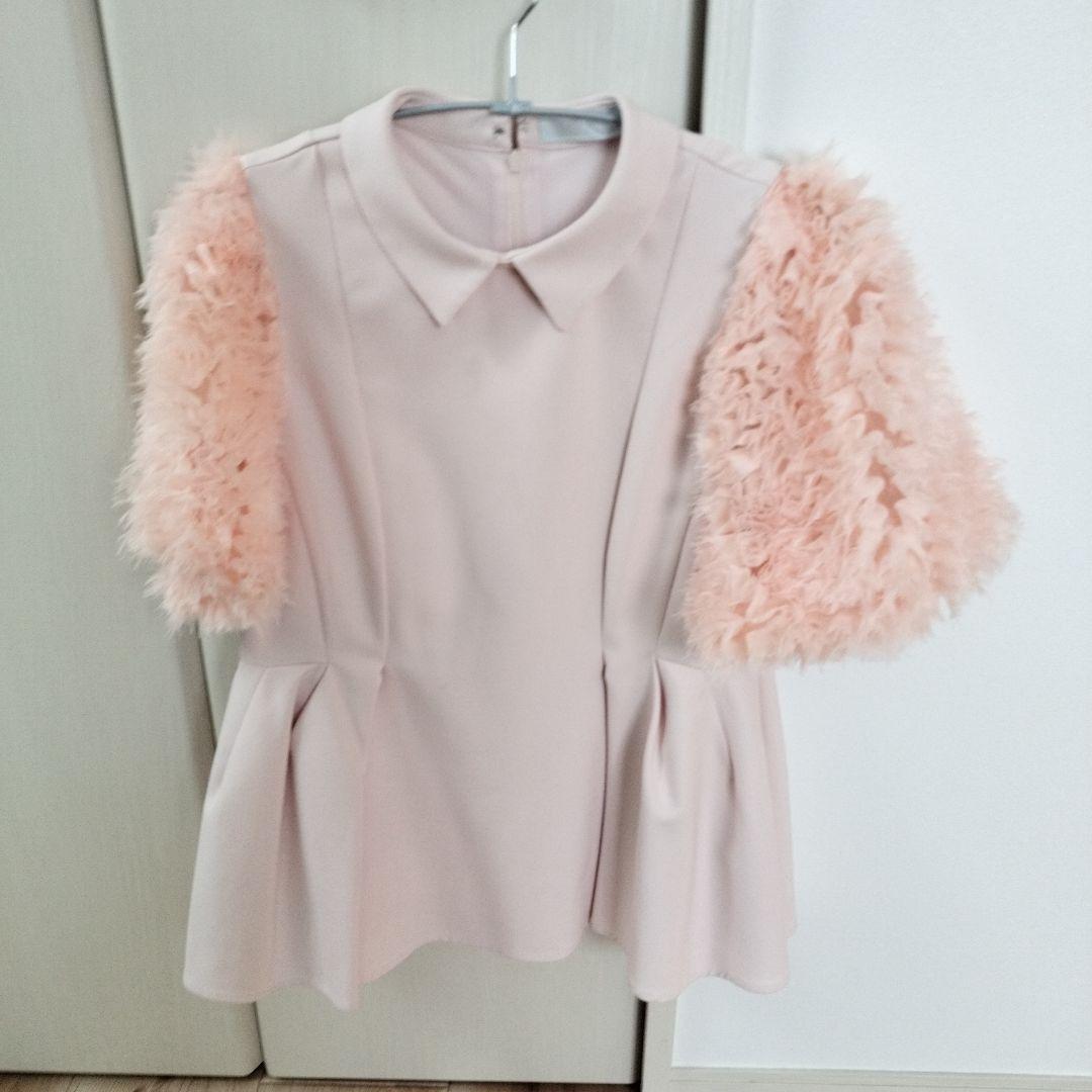 CELFORD ピンク フリルスリーブ トップス サイズ36