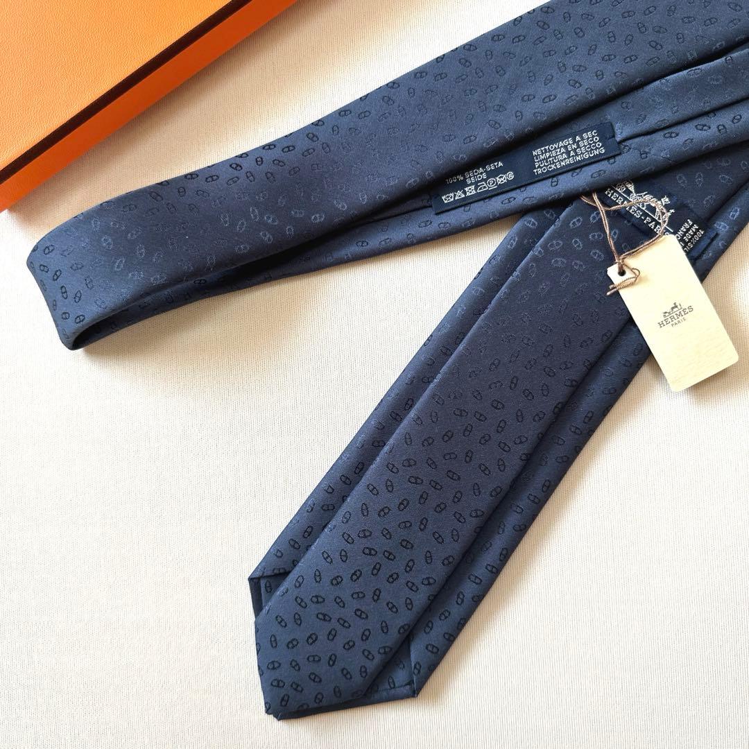 エルメス ネクタイ H織りタイ《ファソネ・マイヨン》新品 未使用