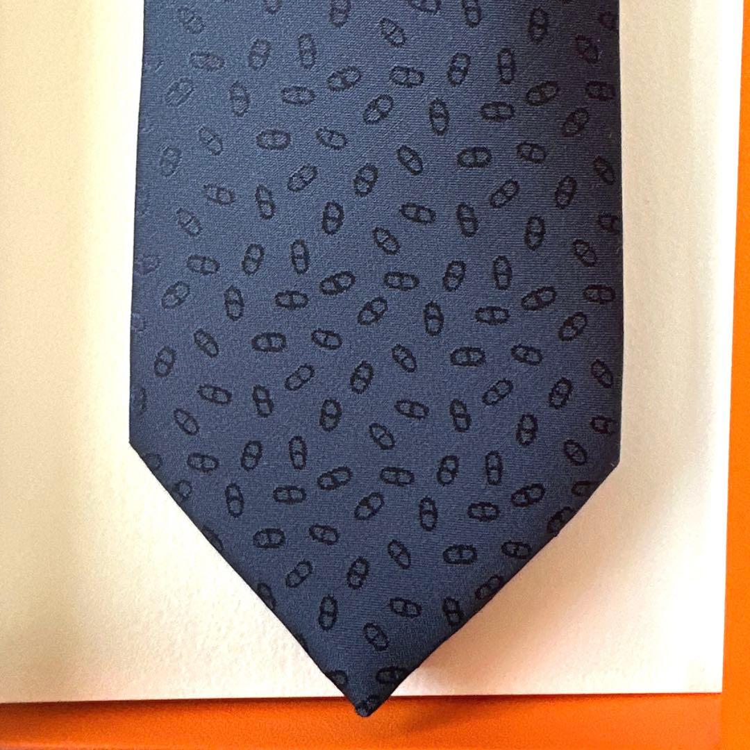 エルメス ネクタイ H織りタイ《ファソネ・マイヨン》新品 未使用