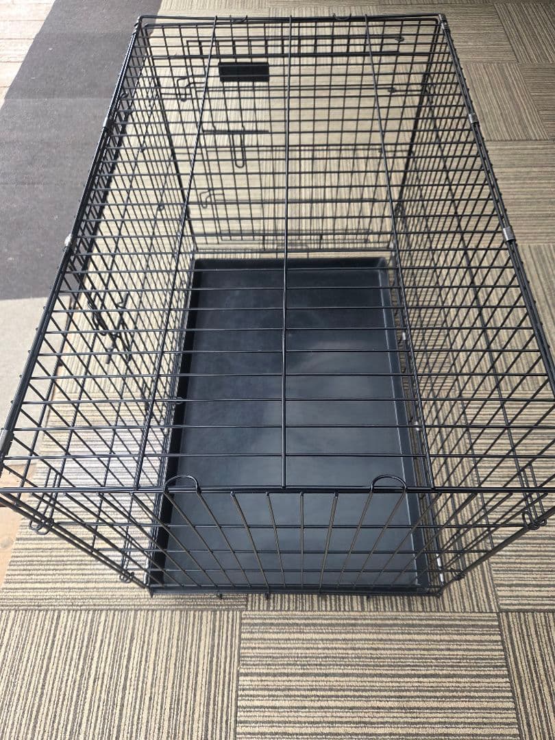 犬用金属ケージ 取り外しトレー付き