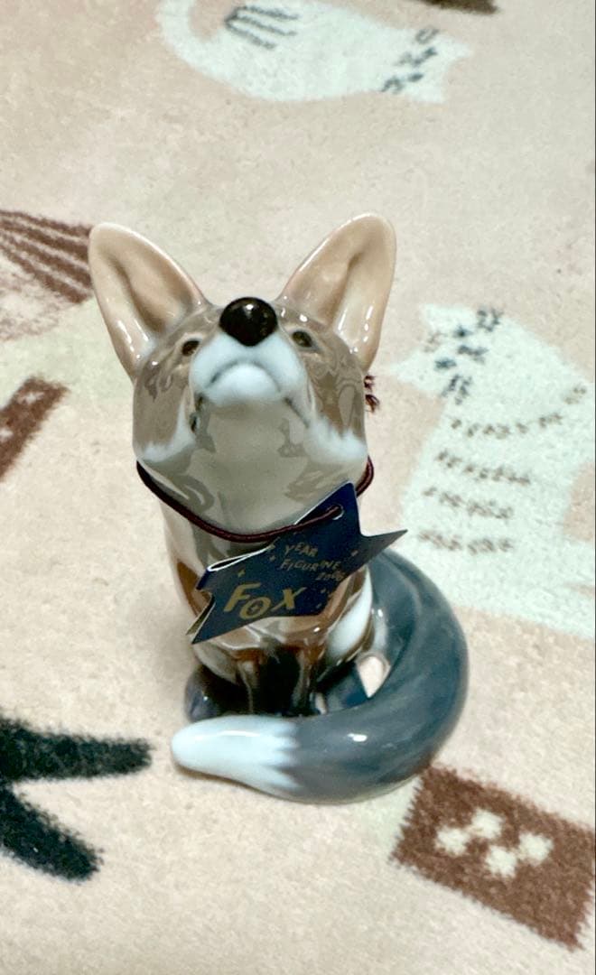 ロイヤルコペンハーゲン　きつね　置物　2006 fox year figure