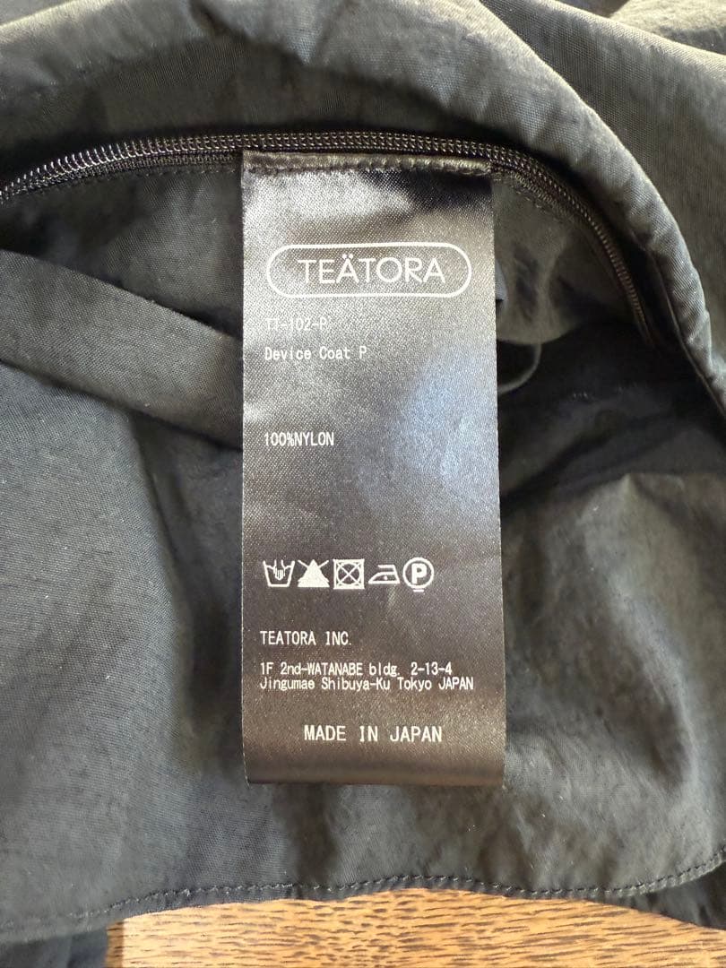 【美品】TEATORA DEVICE COAT デバイスコート OVY 黒 2