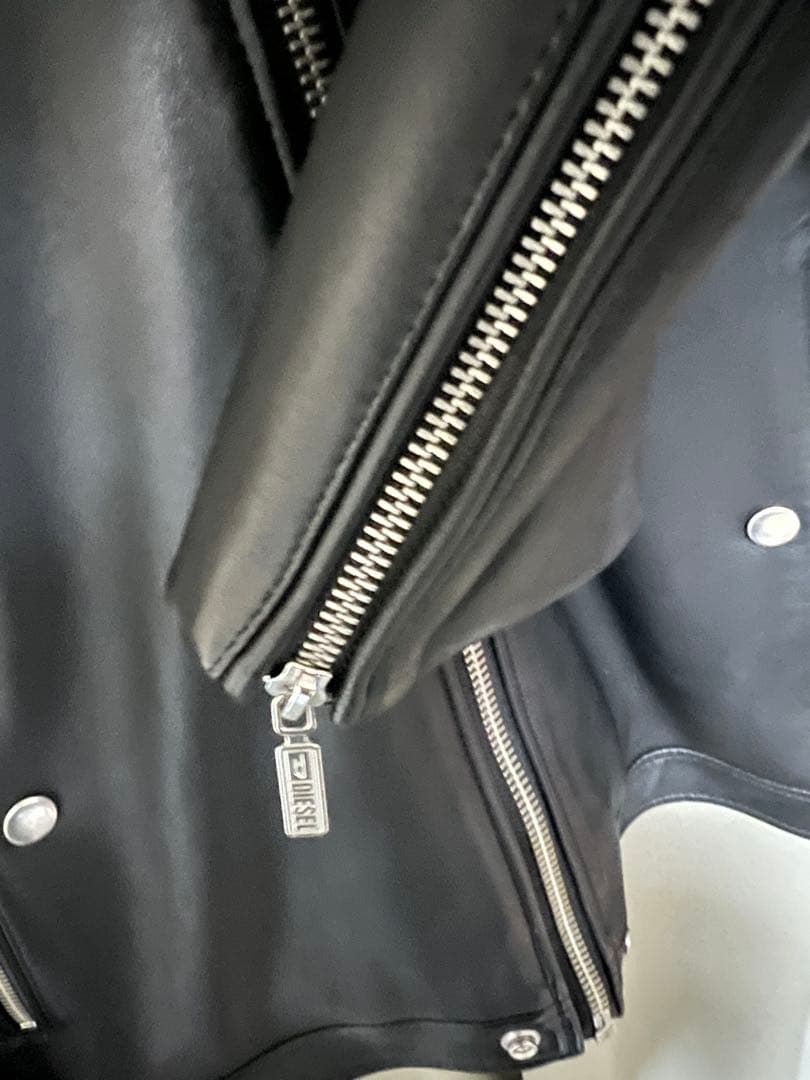 DIESEL シングルライダースジャケット ラムレザー