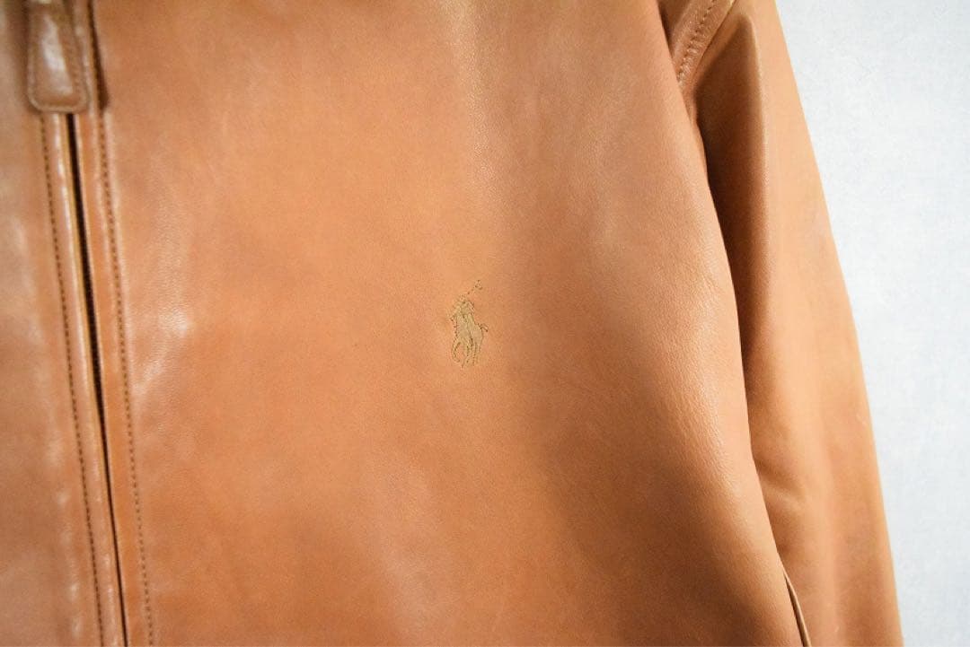 ラルフローレン レザースイングトップ 90s Ralph Lauren
