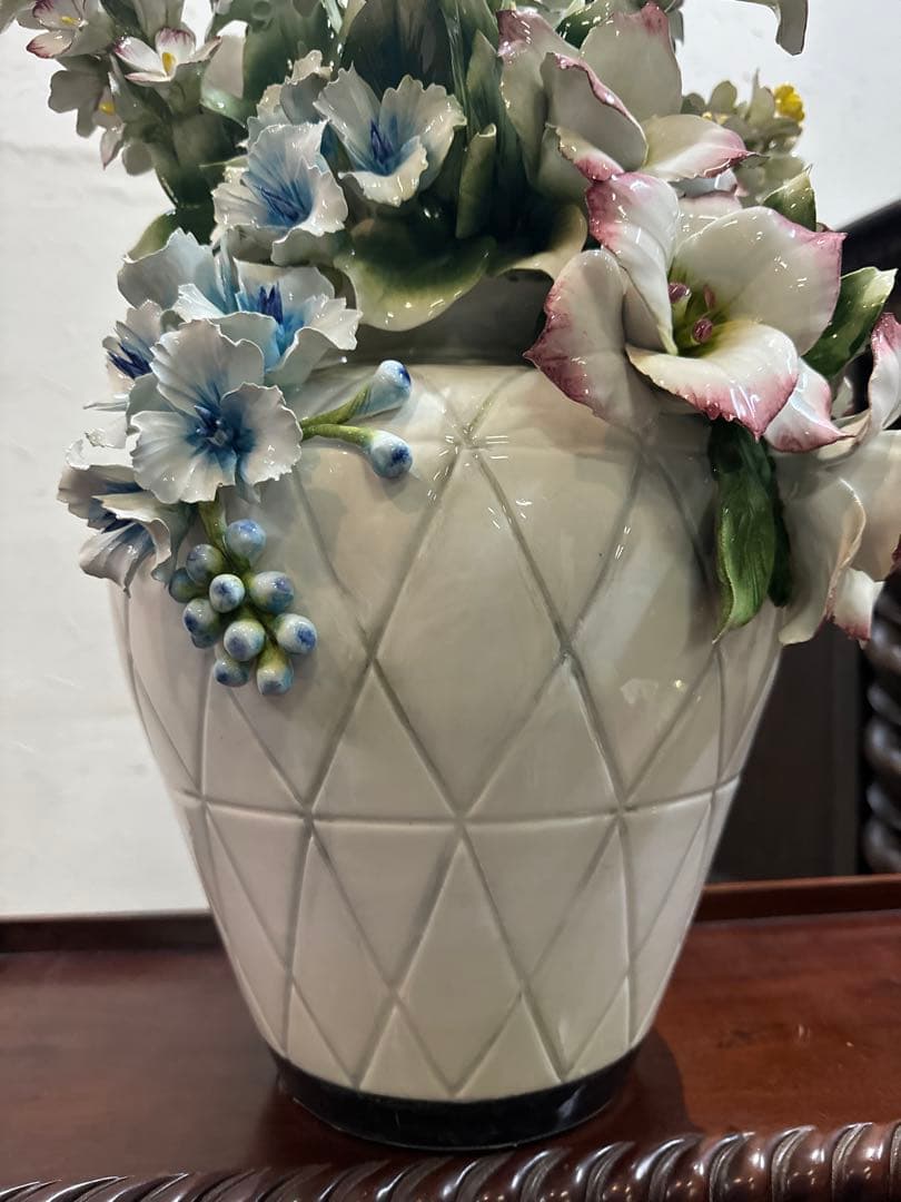 CAPODIMONTE 特大陶花 高さ69cm！豪華希少 イタリア製 高級陶器