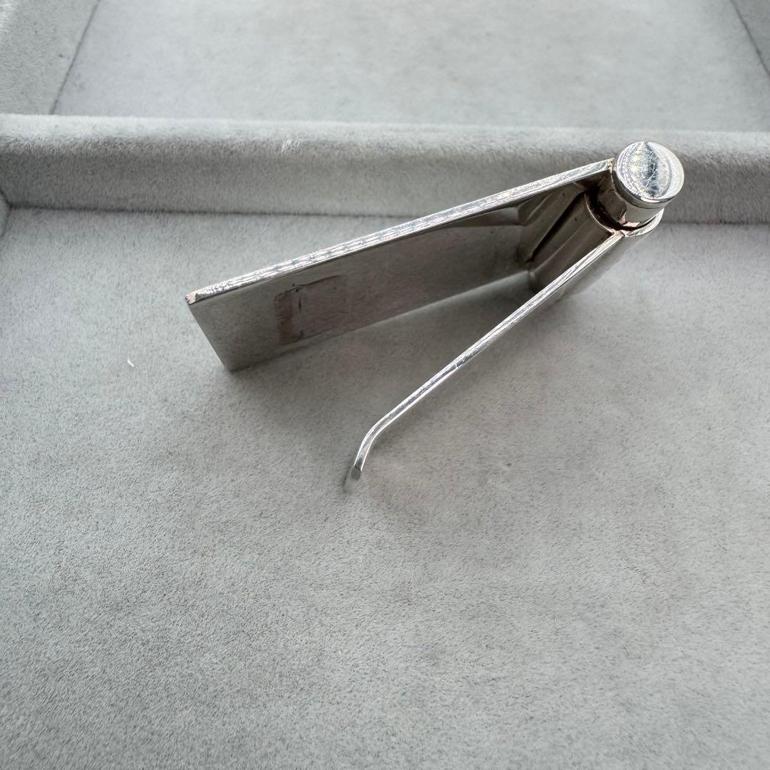 【ヴィンテージ】GUCCI マネークリップ　シルバー925 ロゴ