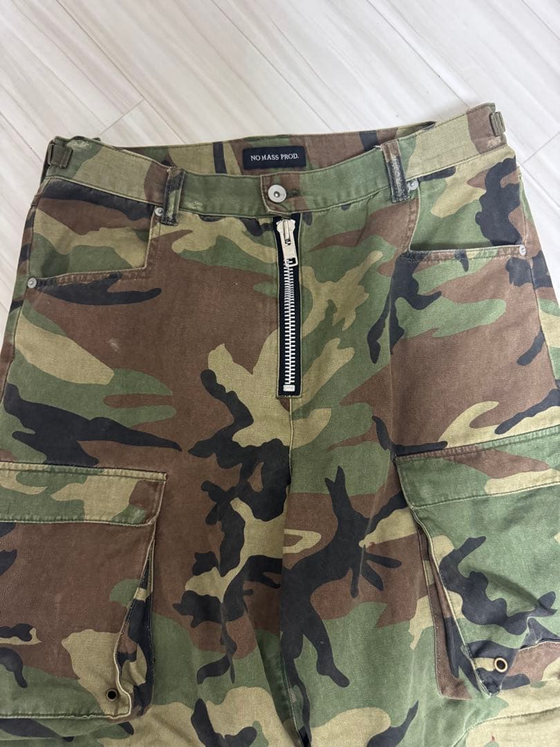 パンツ NO MASS PROD \"06GLM\" Camo baggy pants