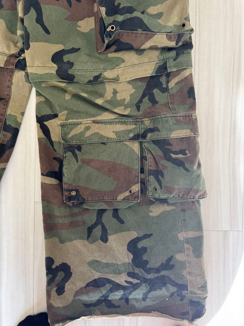 パンツ NO MASS PROD \"06GLM\" Camo baggy pants