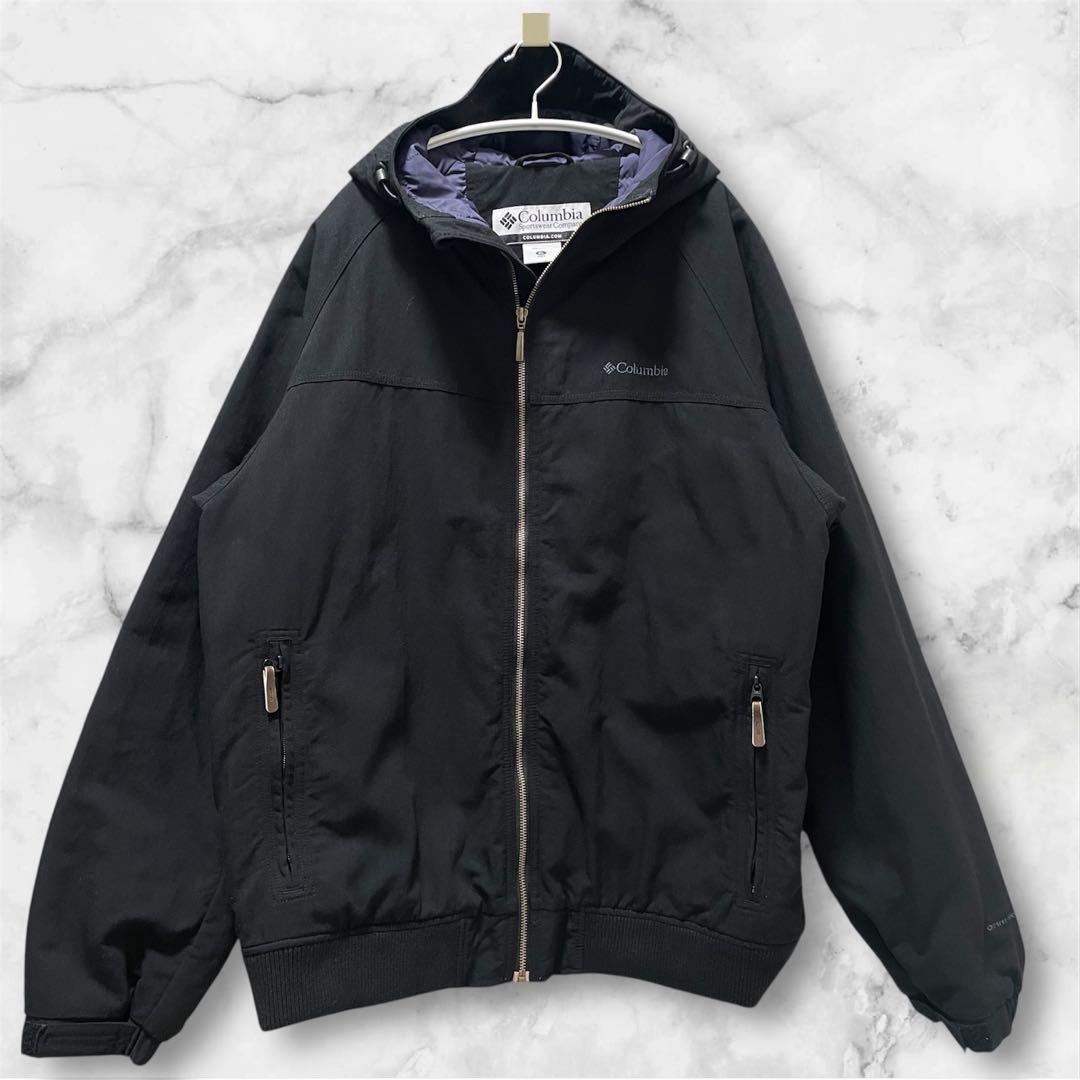 【美品】Columbia XL マウンテンパーカー　ジャケットブルゾンフード付き