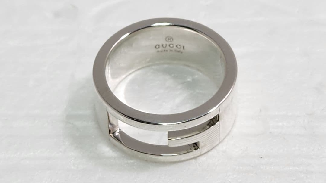 ■美品 GUCCI シルバーリング グッチ 指輪　Silver 925 9号弱