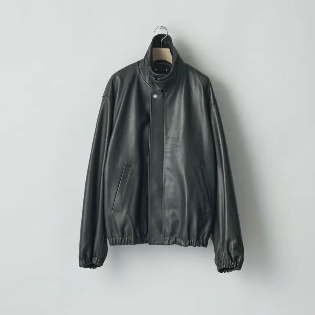 ジャケット・アウター ssstein sheep lether zip short jacket