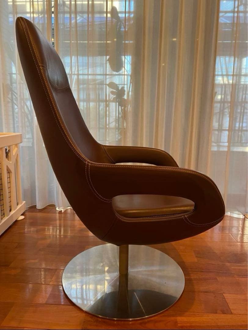 ボーコンセプト　ブラウンレザーチェア　 BoConcept