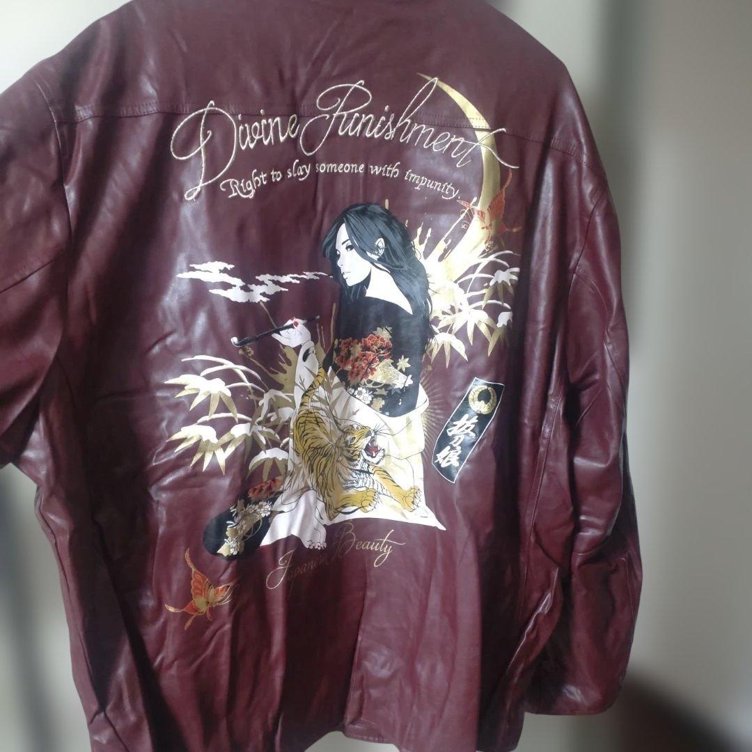 抜刀娘　スカジャン ブラウン