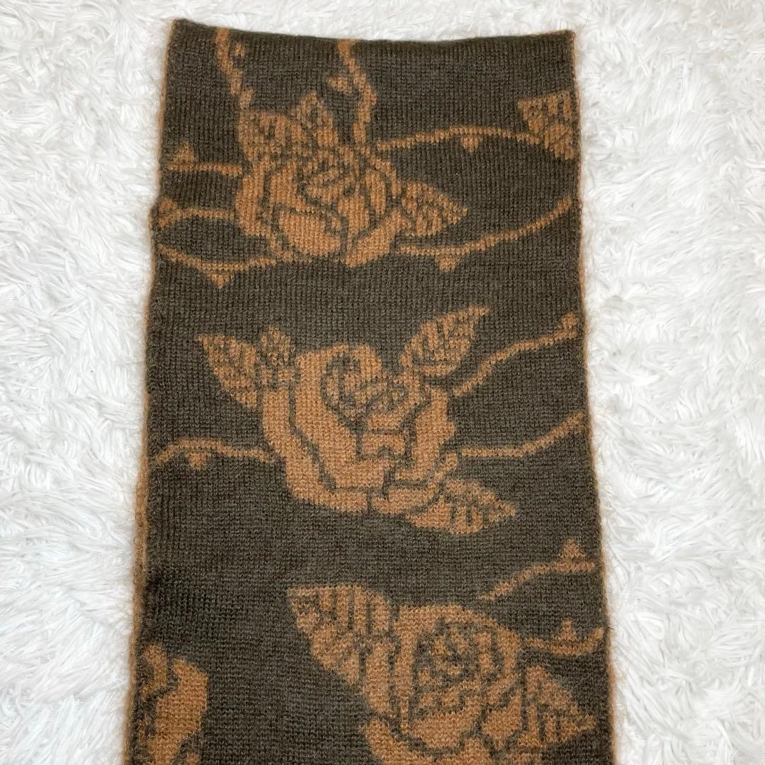 ギャングスタービル　マフラー・ストール・バラ・モヘア・ヂャガード・アンゴラヤギ