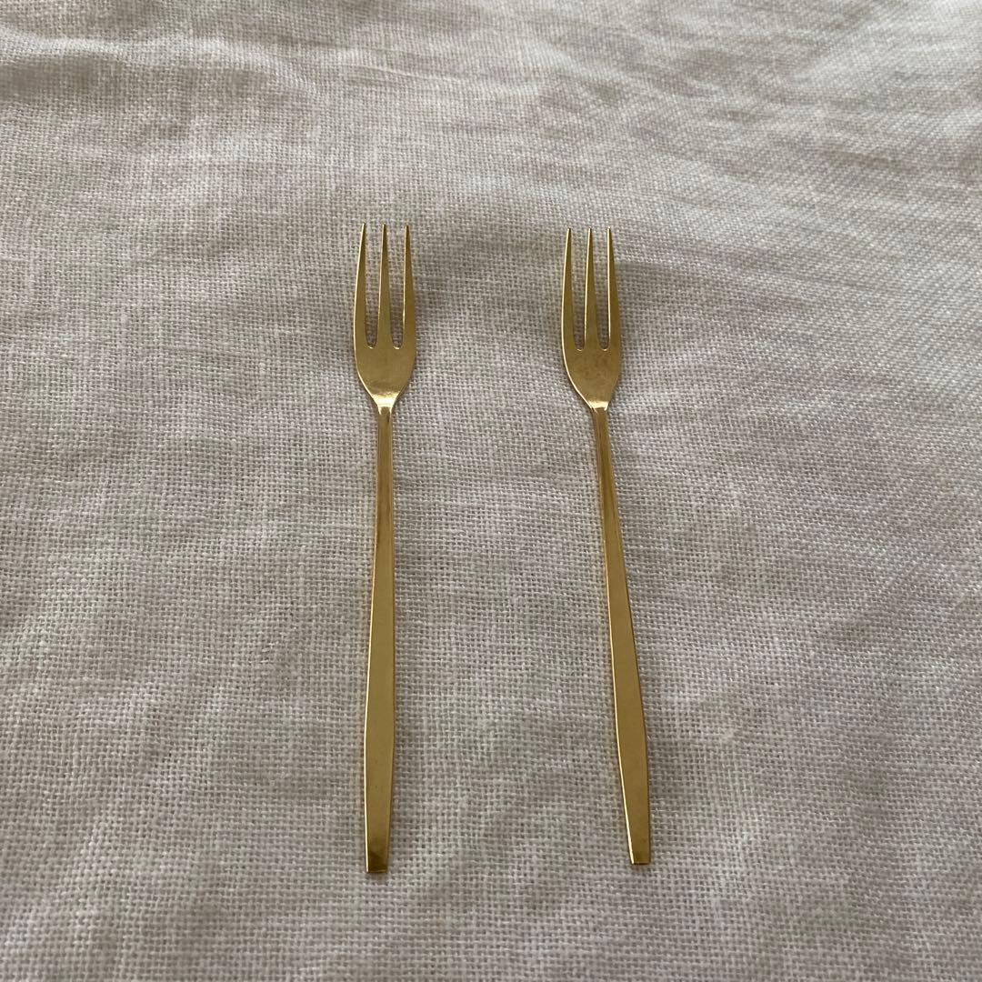 佐藤祐子　YUKO SATO 真鍮フォーク　2本セット