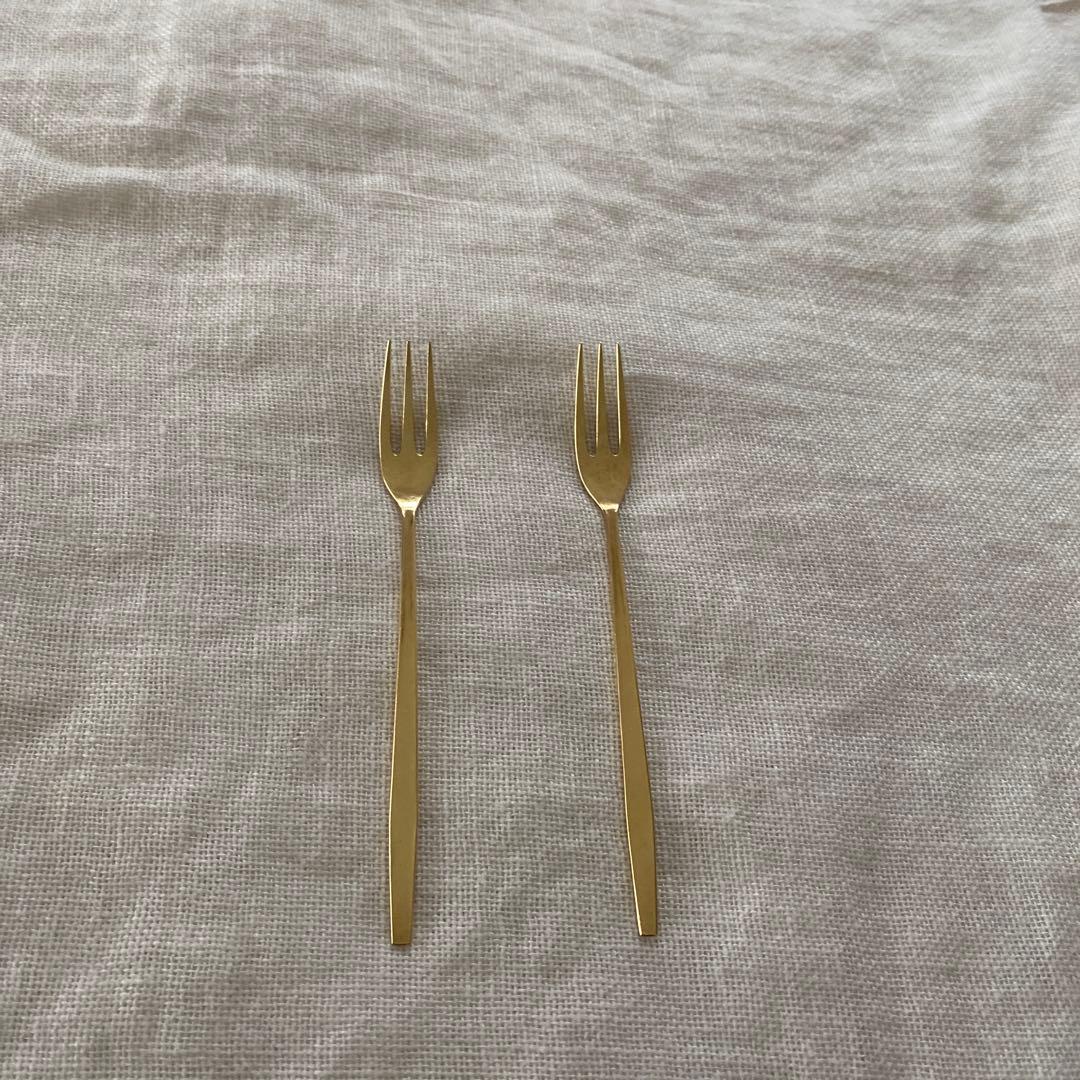 佐藤祐子　YUKO SATO 真鍮フォーク　2本セット