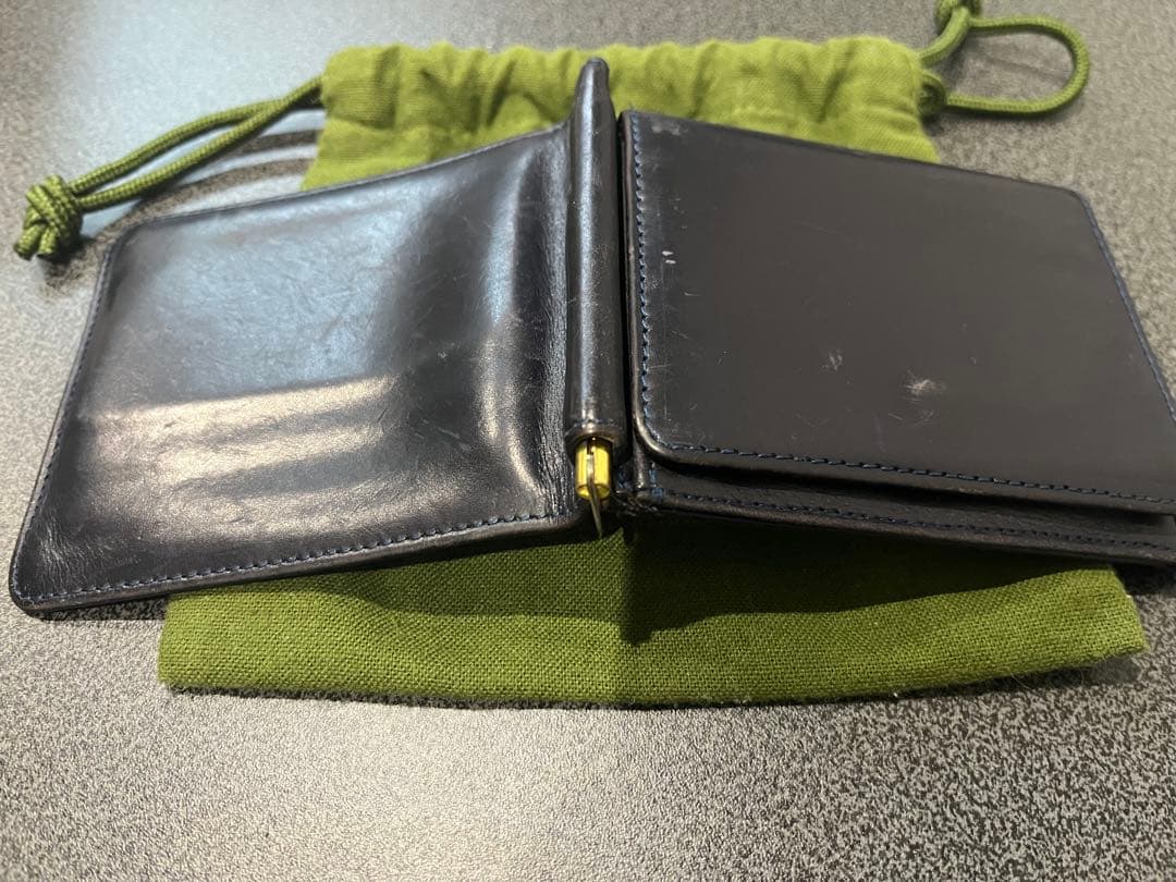 GLEN マネークリップ ダークブルー