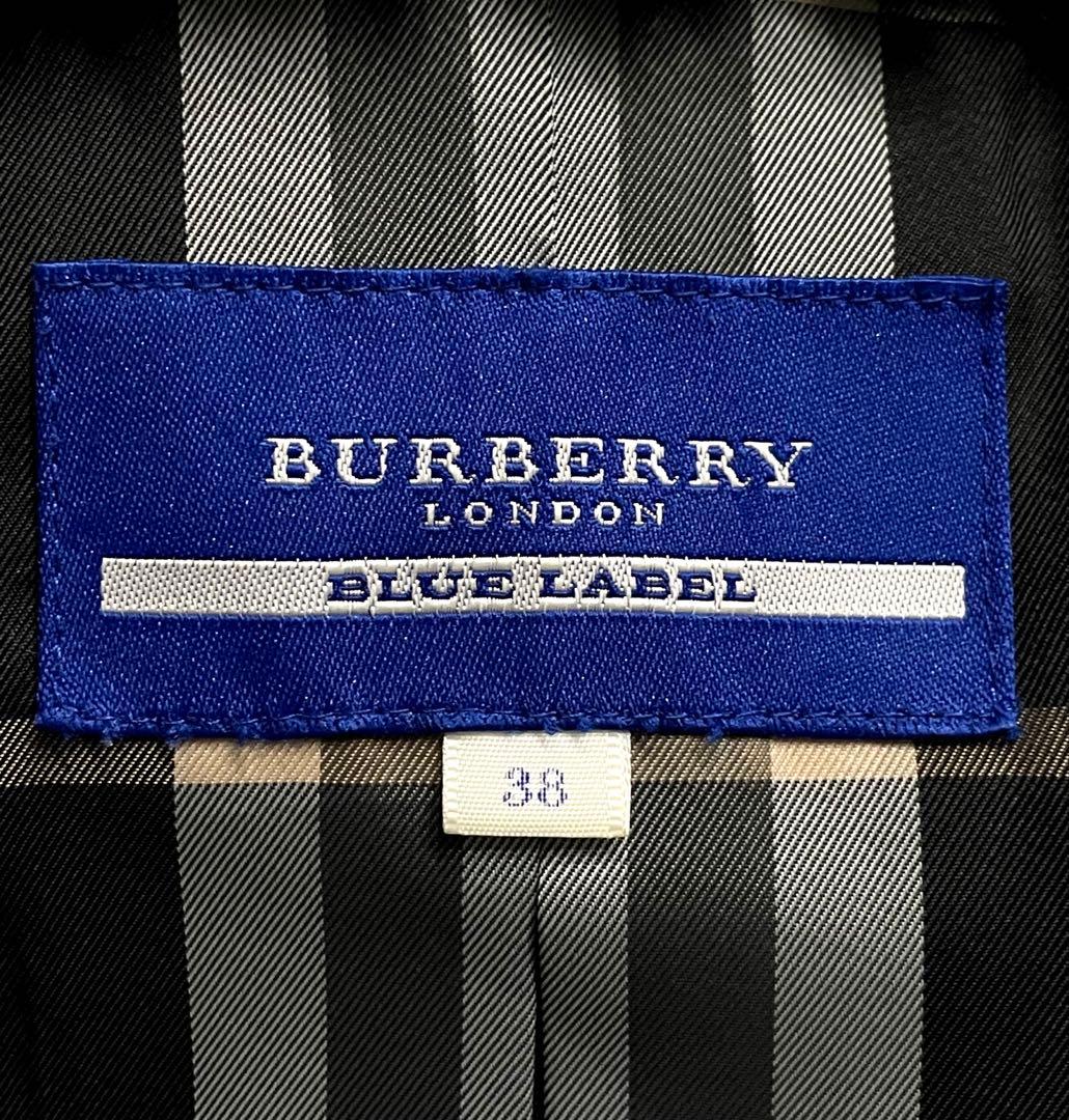BURBERRY BLUE LABEL ラビットファー レザージャケット M