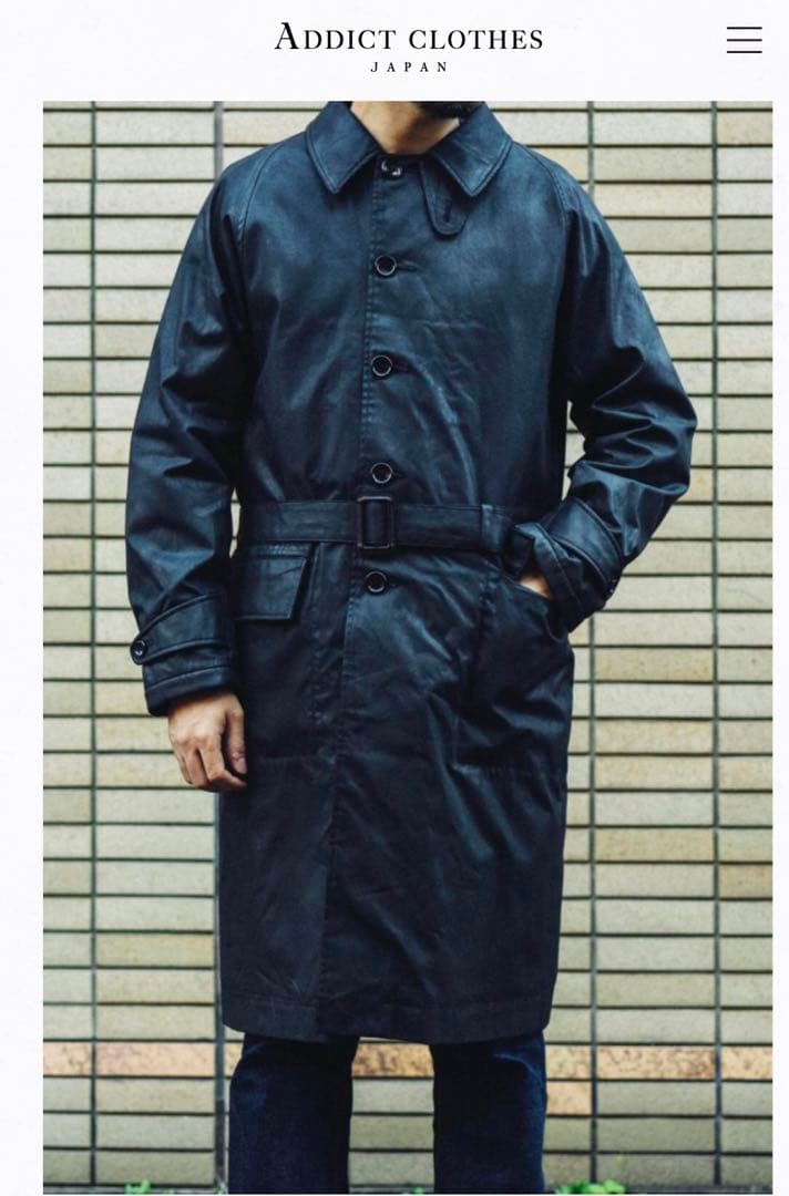 アディクトクローズ　ワックスコットン　コート