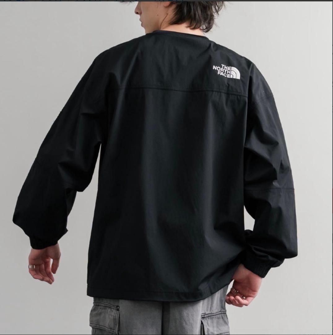 韓国限定ノースフェイス アルバニー EX クルーネック　黒　長袖 Lサイズ