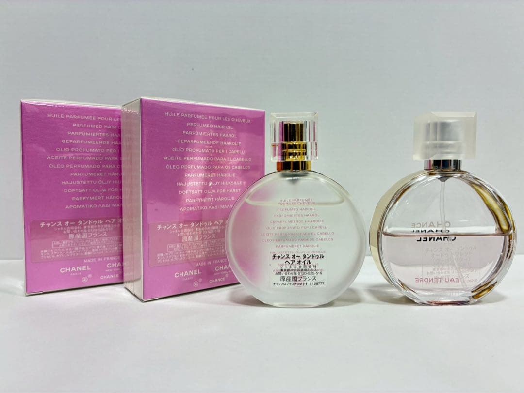 ◎シャネル　チャンス4本セット（香水、ヘアオイル）