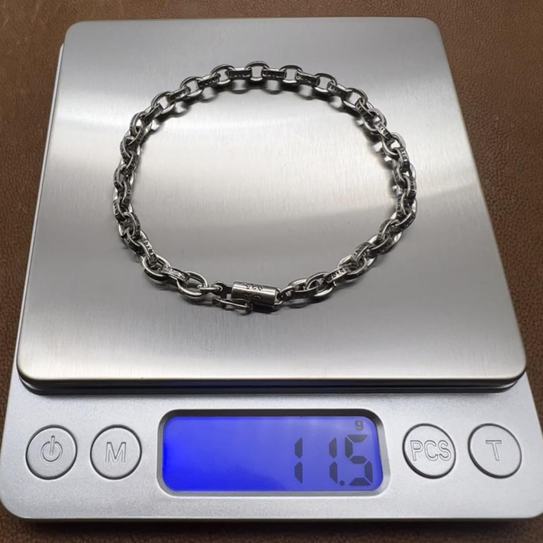 ペーパーチェーン ブレスレット シルバー 925 20cm 4201