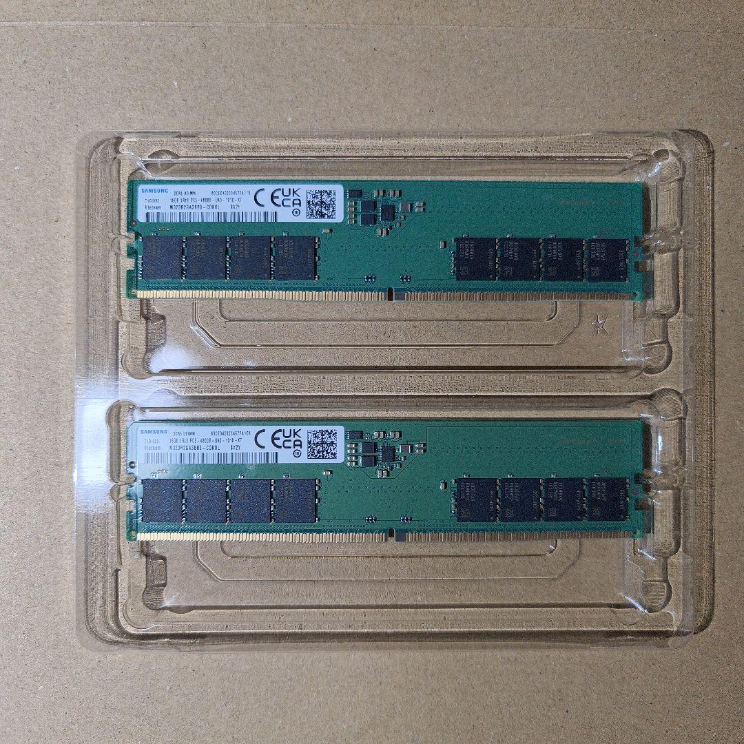 Samsung DDR5 PC5 4800 32gb (16GB×2) メモリ