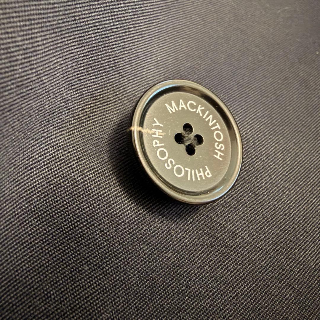 マッキントッシュ　ネイビー　ステンカラーコート　ライナー付き　40サイズ　メンズ