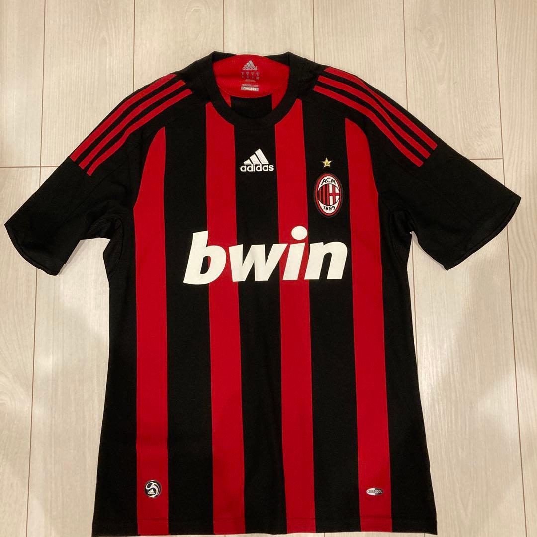 ベッカムネーム入り　ＡＣミランホームユニフォーム