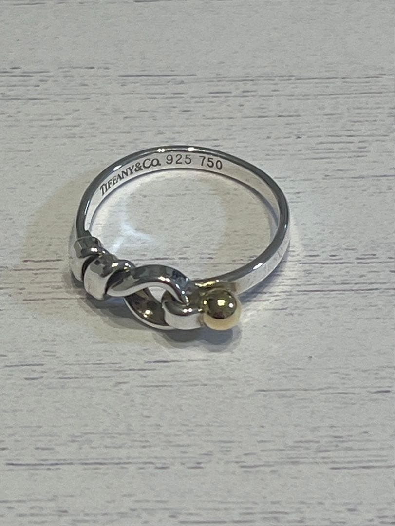 ティファニー フックアンドアイ リング k18 sv925 ヴィンテージ