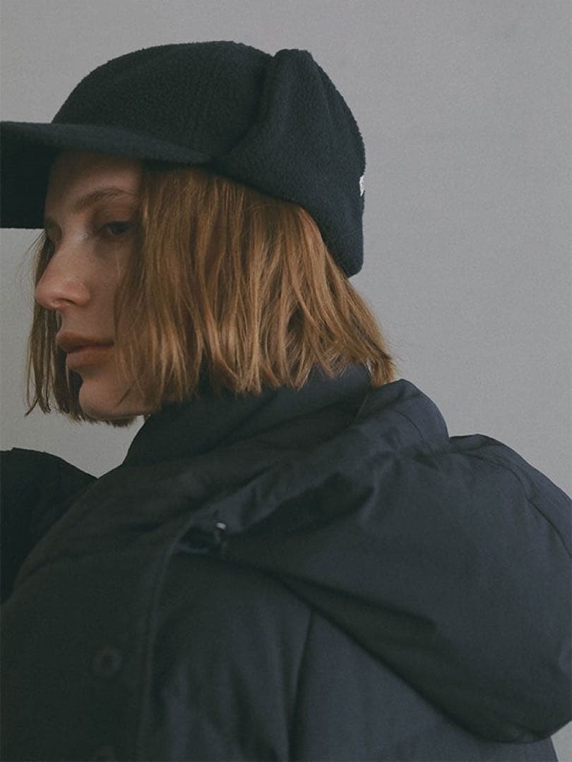 Marmot×ETRE TOKYOボアフリースキャップ　ネイビー