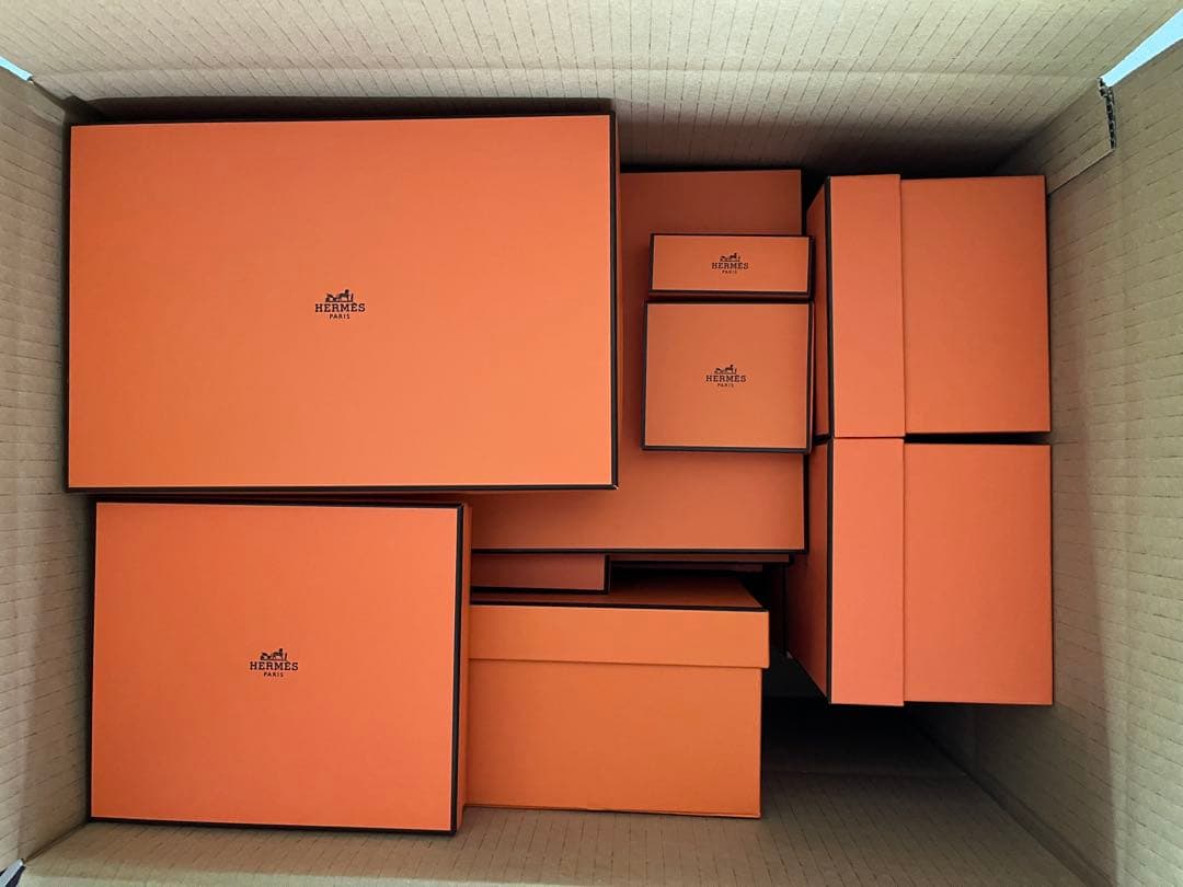 HERMES エルメス　空箱　大・中・小12点 / 紙袋　中5点小5点　計22点