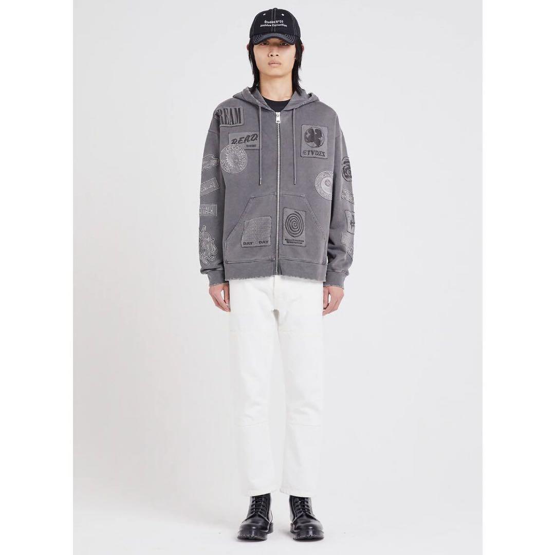トップス ETUDES EXTRA HOOD ZIPPED PATCH