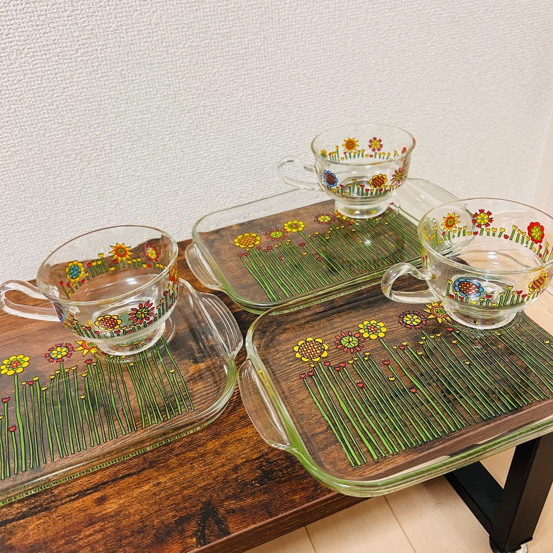 あ*ひ様 【3セット】アデリア スナックセット 春うらら 昭和レトロ 当時物 石