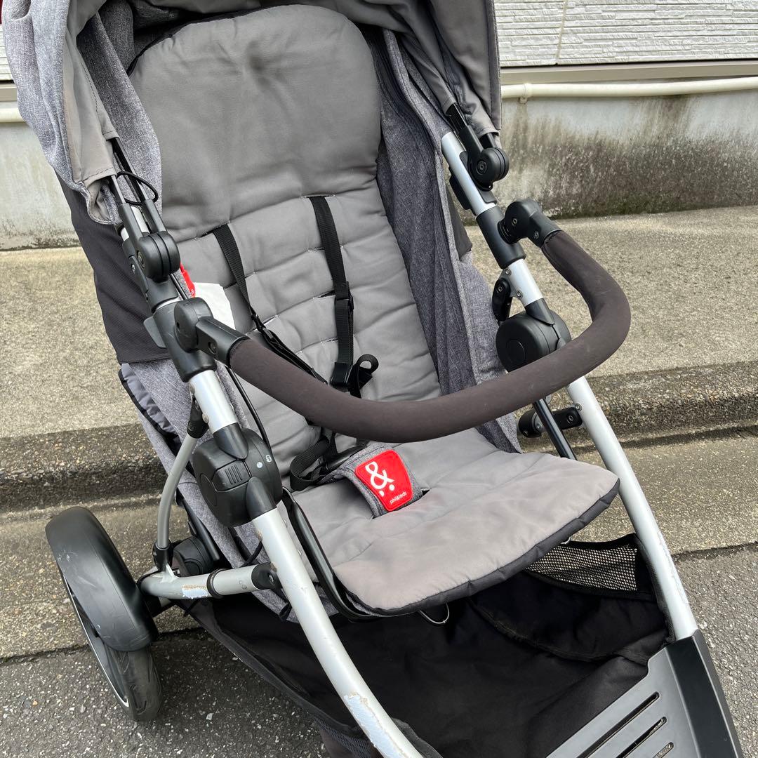 【値下げ】　Phil & Teds Dash 2人乗り　ベビーカ　三輪