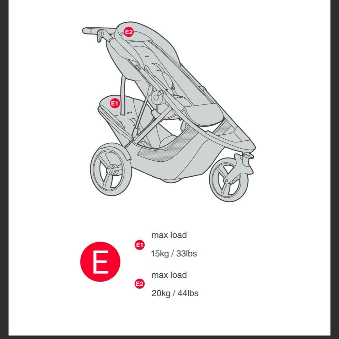 【値下げ】　Phil & Teds Dash 2人乗り　ベビーカ　三輪