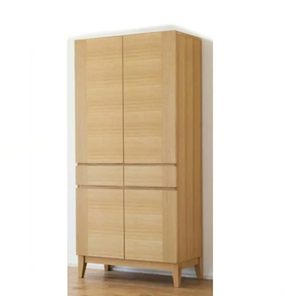 大川家具 ハイキャビネット　カノーヴァ 80 ホワイトオーク　オーク突板