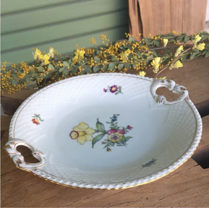 売約済み サクソンフラワー 大皿 26.5cm