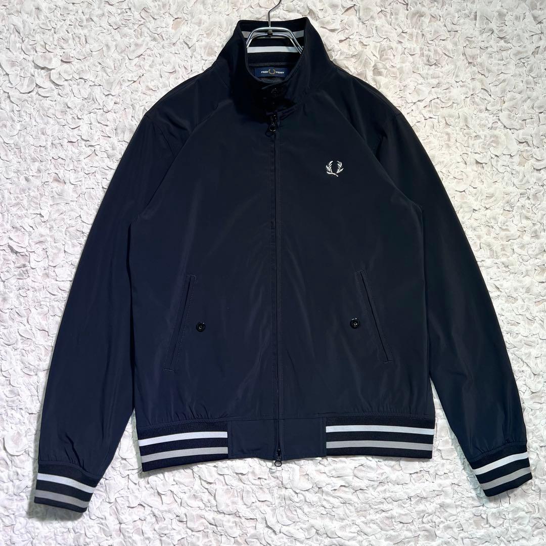 『FRED PERRY × BEAMS』　ハリントンジャケット　完売　黒　【M】