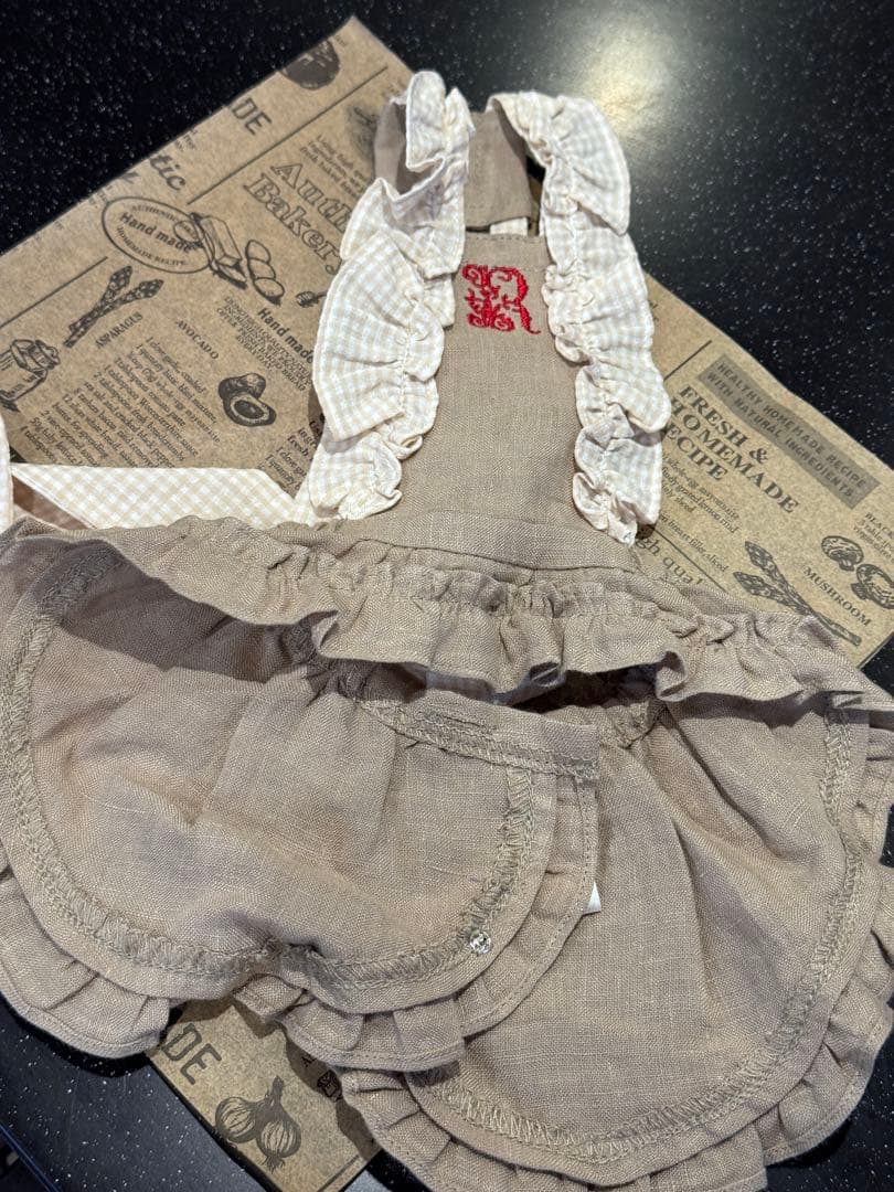 bm エプロン　犬服　サイズ3S