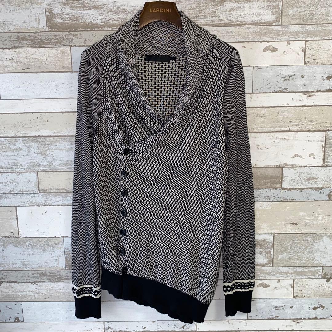 アレキサンダーマックイーン 変形ショールカラーカーディガン sizeS