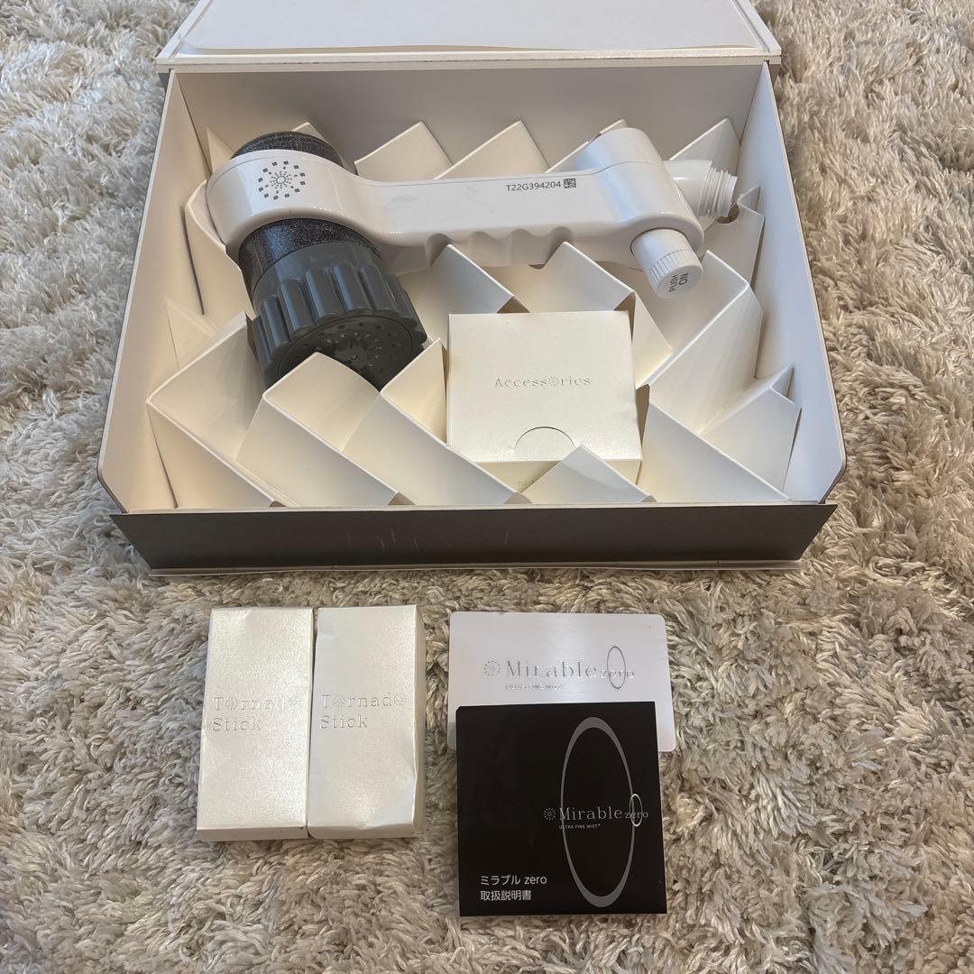 USED ミラブルzero シャワーヘッド、新品トルネードスティック2本付き