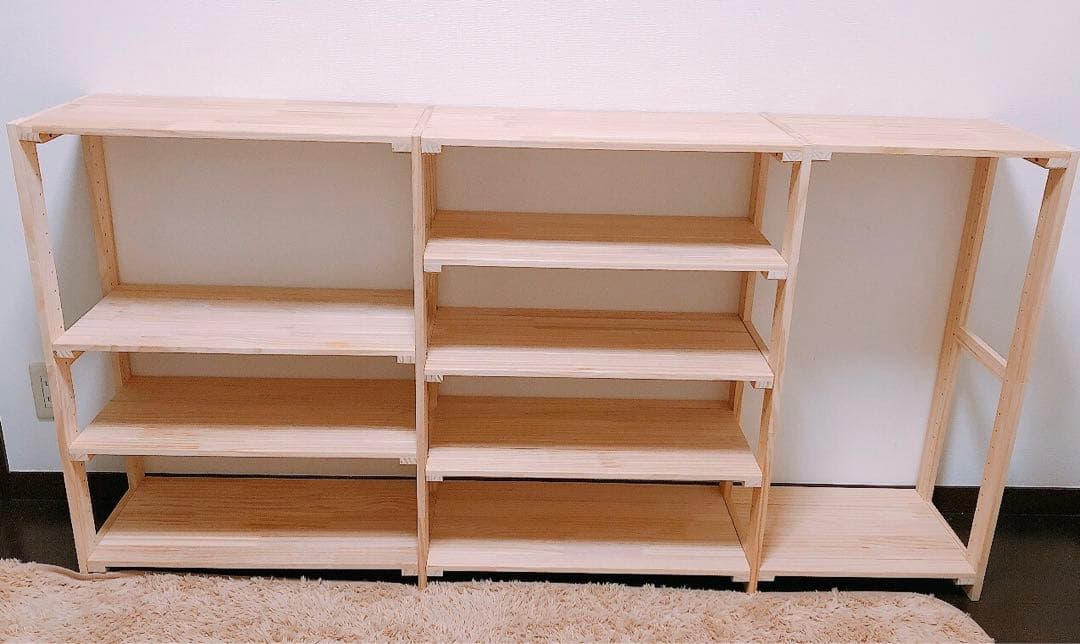 ニトリ　パインラック　おもちゃ収納　キッズデスク