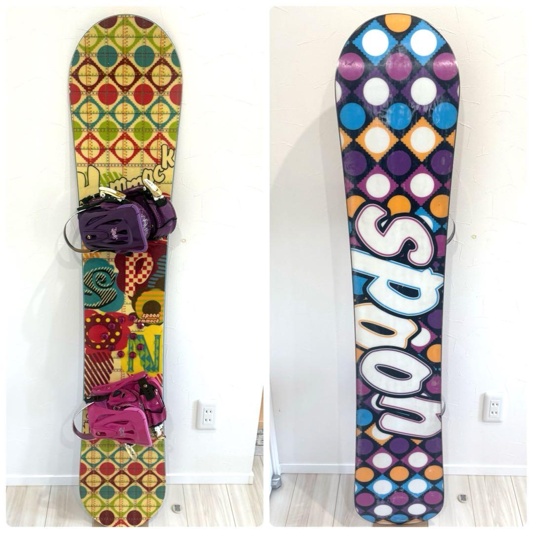 SPOON スノーボード　スノボービンディングセット　サイズ約147cm