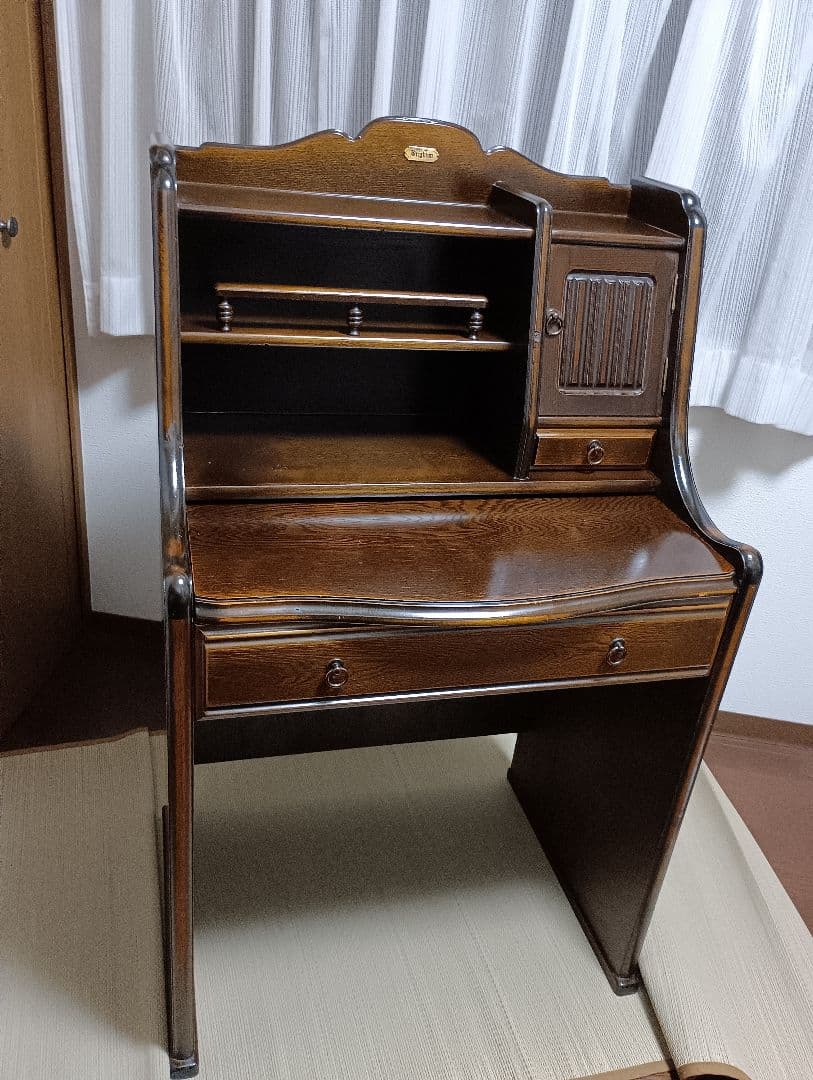 最終　ブライトン　デスクミラードレッサーアクセサリー収納　ライティングビューロー