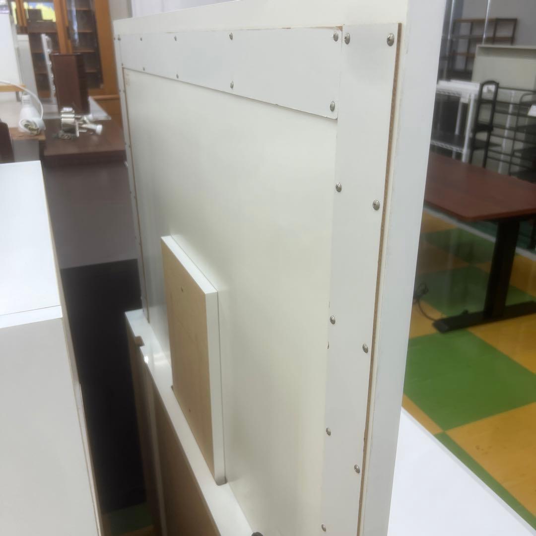 ディノス dinos ホワイトドレッサー LEDミラー付き