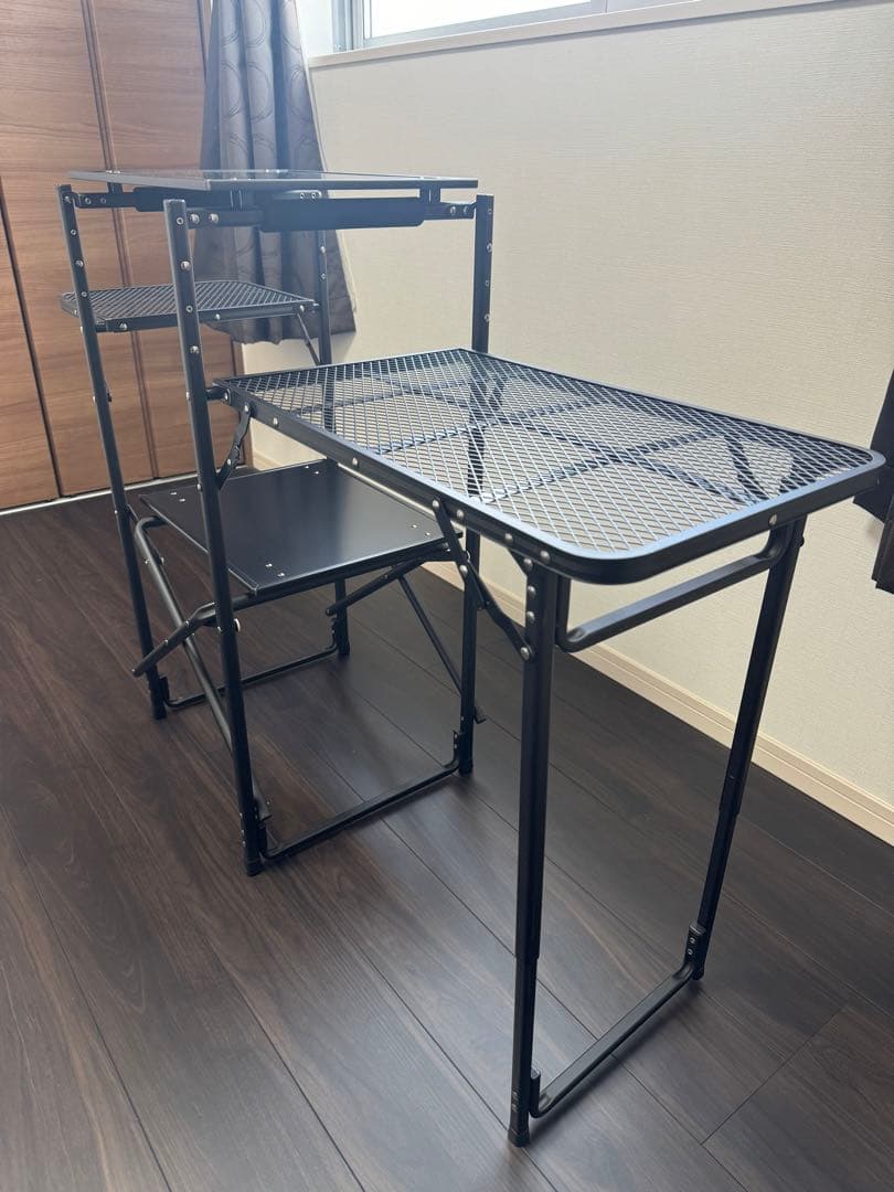 キャンパーズコレクション　タフライトスタンド キャンプラック　山善