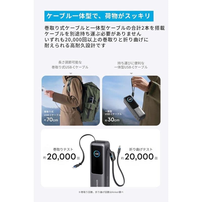 Anker Power Bank（25000mAh／165W）
